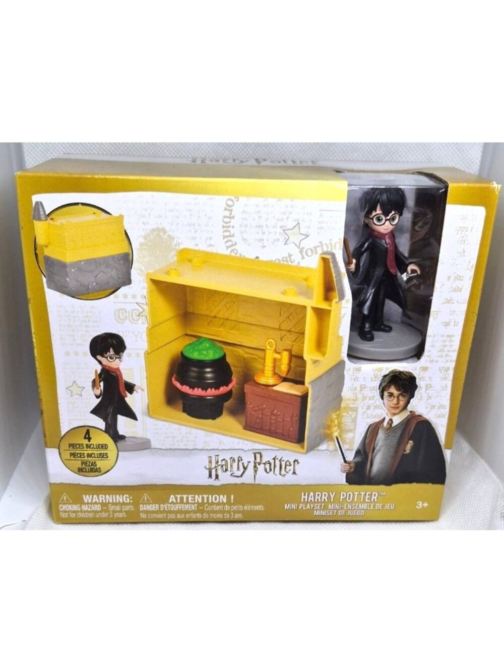 Harry Potter Mini Playset With Figure Cauldron & Accessories 4 Pieces Ages 3+